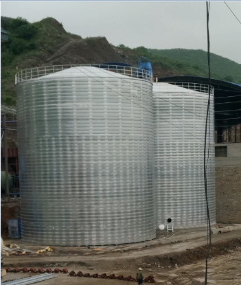 拉萨粮食钢板仓的安装全过程不用热焊接